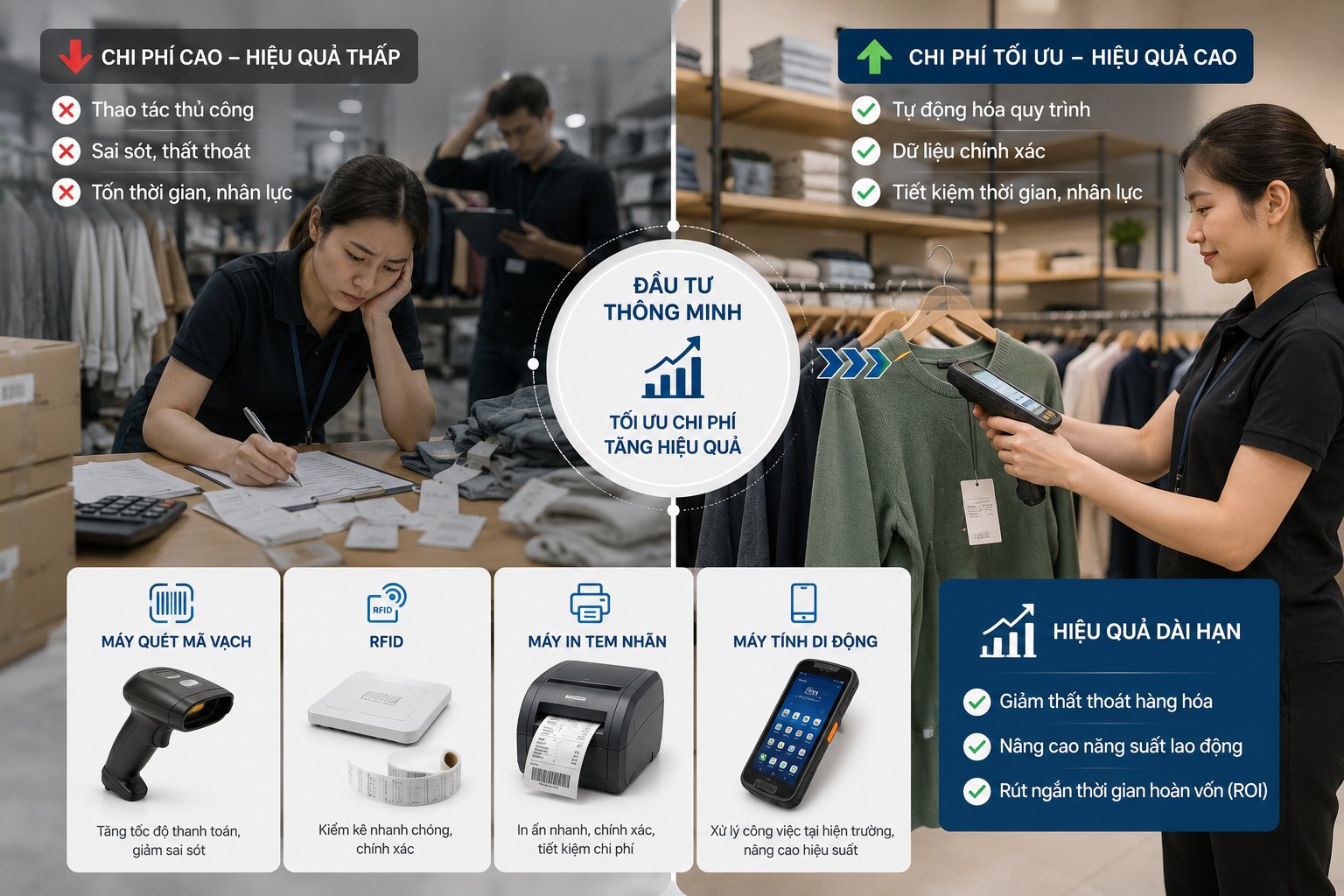  Cân bằng giữa chi phí đầu tư và hiệu quả vận hành
